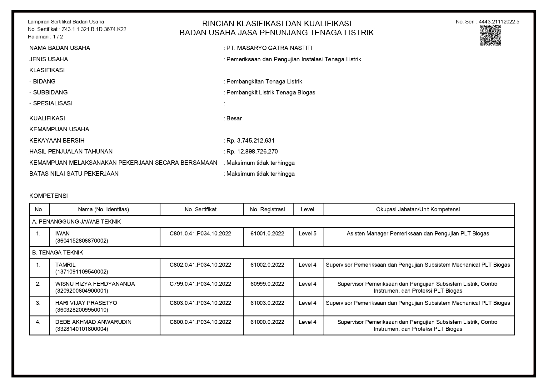 PEMBANGKIT LISTRIK TENAGA BIOGAS